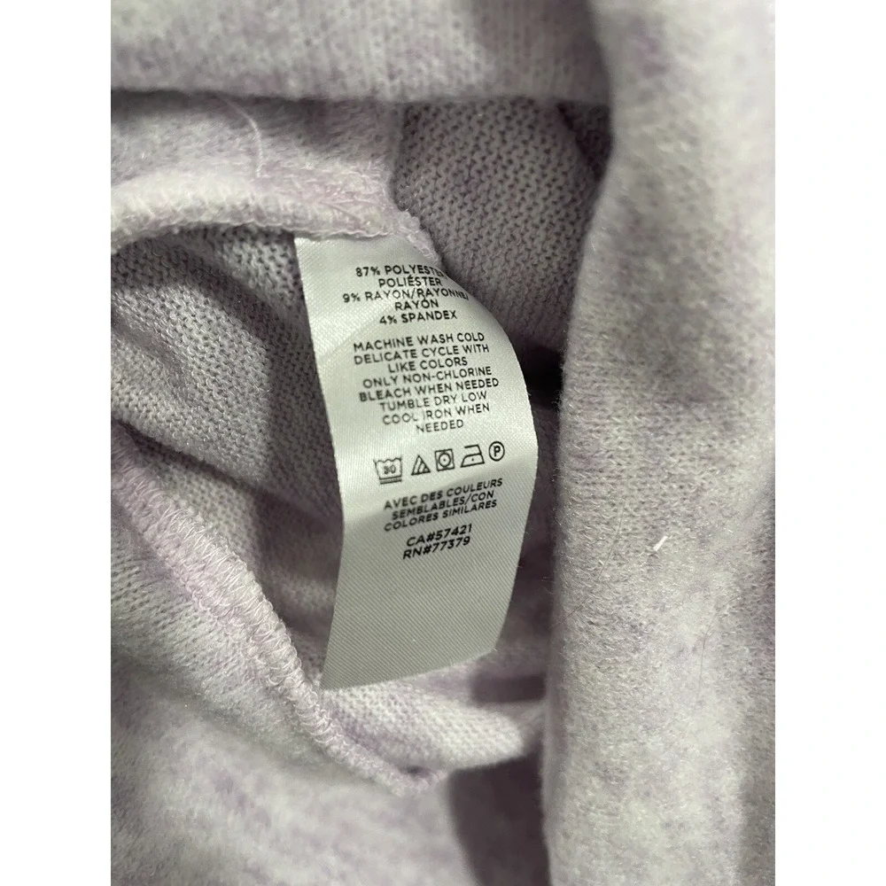 NWT Ann‎ Taylor Womens Sz M Wrap Sweater Cropped V-Neck Lilac SI47